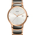 Rado Rado Centrix Diamonds R30554762  R30554762 кварцевые мужские часы серебристый циферблат, браслет высокотехнологичная плазменная керамика — вид спереди